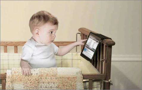 Etrade Baby with Tablet