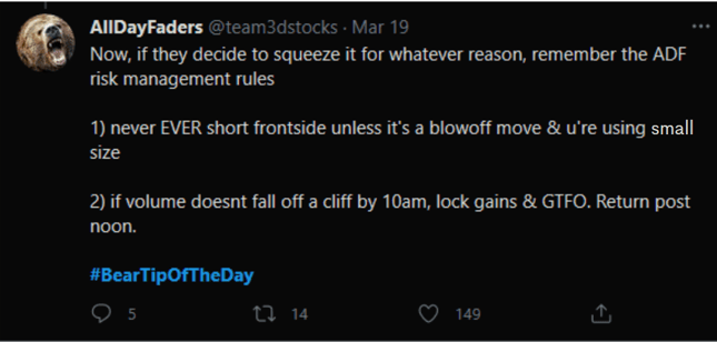 @team3dstocks tweet on getting squeezed